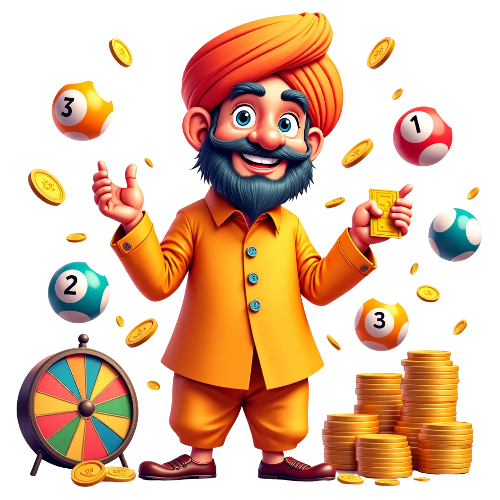 punjab state lottery bumper character